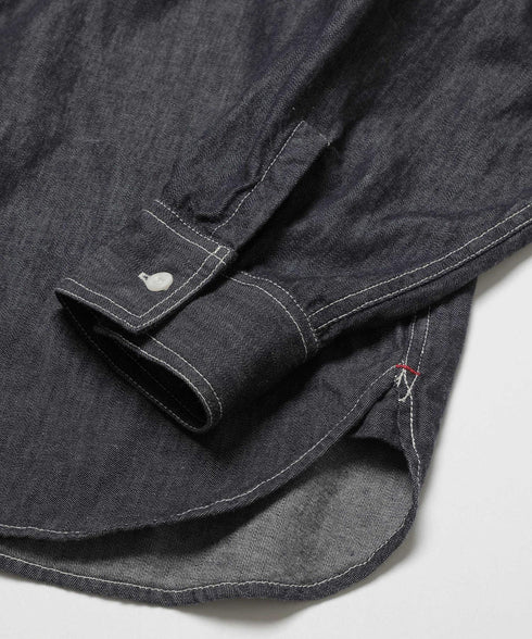 MR.OLIVE / 6oz DENIM / RINSE WASH SERVICEMAN SHIRT / ミスターオリーブ / 6オンスデニム / リンスウォッシュ サービスマンシャツ